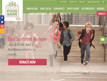 Tablet Screenshot of northernlakesfoodbank.org
